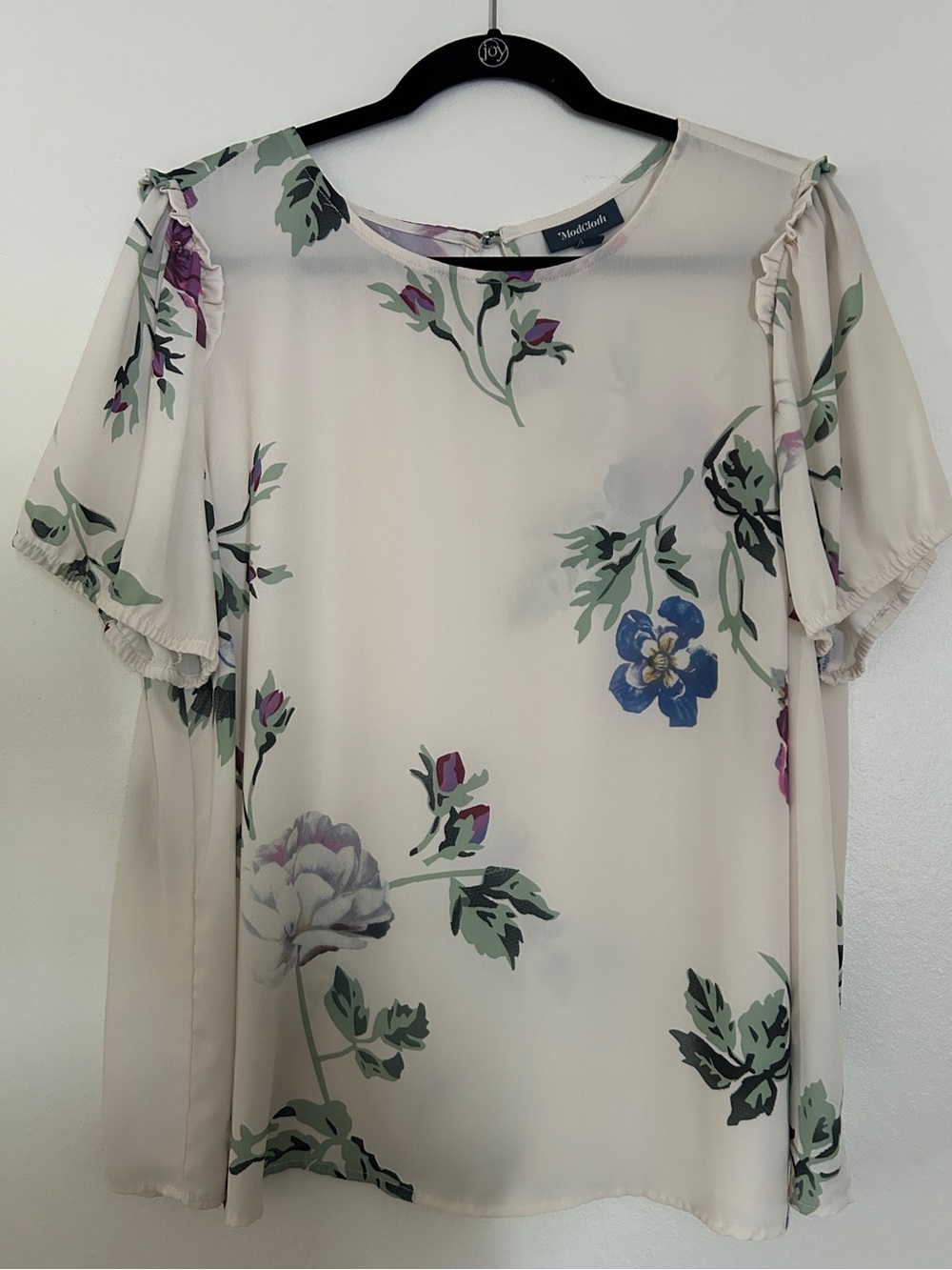 ModCloth Floral Blouse